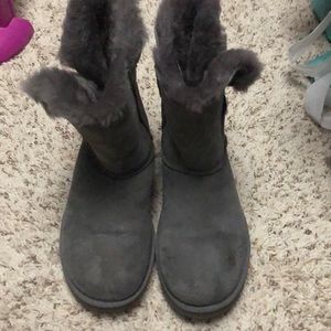 UGG Shoes - Size 8 grey Ugg boots Bailey with bling UGG Shoes - Size 8 grey Ugg boots Bailey with bling